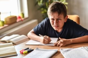 blurred distance vision due to myopia road sign unclear