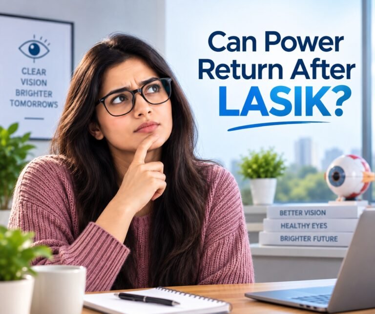 Can power return after LASIK? why vision changes may occur after surgery Explore expert guidance from the best Lasik surgeon in Gurugram.